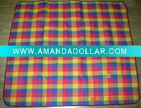 Wholesale checked picnic blanket