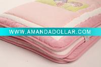 Wholesale velvet patchworkbaby bed quilt