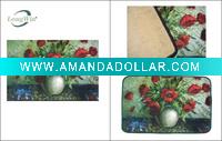 Wholesale Floral Design Polyester Floormat