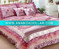 Wholesale satin textile bedding sets