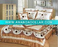 Wholesale satin textile bedding sets