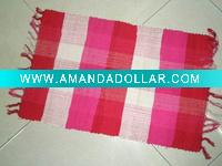 Wholesale color latice sweet cotton cloth rug