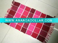 Wholesale color latice sweet cotton cloth rug