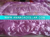 Wholesale the laterest new design satin quilt sets