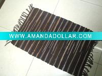 Wholesale color strip sweet cotton woven rug