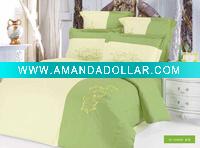 Wholesale new style embroidery 100% cotton 4pcs bedding set(AX-SX0006)