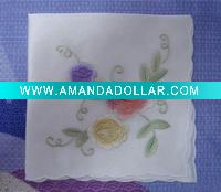 Wholesale Lot of 100 New Floral Handkerchief Line,Plastic