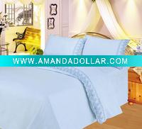 microfiber embroidery sheet set