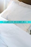 Hotel white cotton pillow case