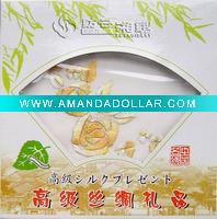 Wholesale 100% Silk handkerchief with embroidery kerchief/hanky