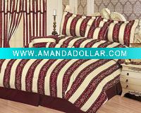 Wholesale 7pc yarn dyed jacquard comforter set