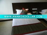 100% Polyester hotel Bed Runner and bed spread