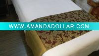 100% Polyester hotel Bed Runner and bed spread
