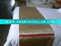 100% Polyester hotel Bed Runner and bed spread