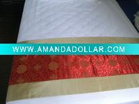 100% Polyester hotel Bed Runner and bed spread