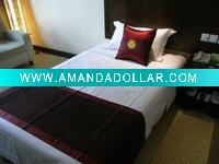 100% Polyester hotel Bed Runner and bed spread