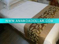 100% Polyester hotel Bed Runner and bed spread