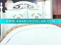 microfiber embroidery bedding set