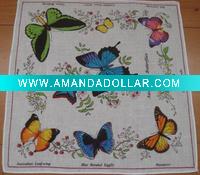 butterfly handkerchief