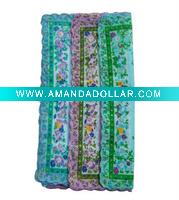 Wholesale ladies' scallopedged yarn dyed handkerchief