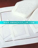 ladder hemstitch linen napkin