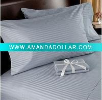 Wholesale Hotel bedding 1cm stripe pillowcase