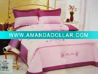 100% cotton Embroidery Comforter Set