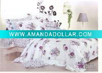 Reactive Printing Dobby Stripe Bed Cover