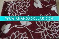 Printing flower chenille cushion