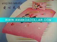 Wholesale hot sale 100% cotton printed children bedding set