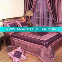 Wholesale sequined taffeta comforter set