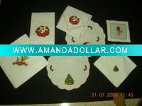 linen Chrismas napkin