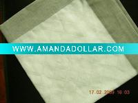 irish linen napkin with grey cuff