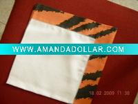 Wholesale linen napkin color border decoration
