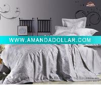 Wholesale 100% cotton jacquard bedding set