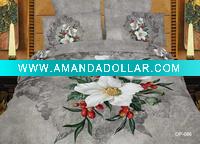 Wholesale 100% cotton reactive printed bed sheet set