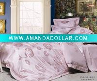 Wholesale 100% cotton jacquard bedding set