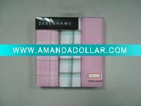 ladies' cotton yarn dyed handkerchief