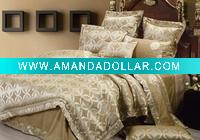 Wholesale 100% cotton jacquard bedding set