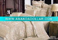 Wholesale 100% cotton jacquard bedding set