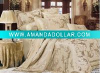 Wholesale 100% cotton jacquard bedding set