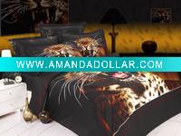 Wholesale 100% cotton reactive printed animal duvet cover set bed linen