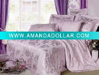 Wholesale 100% cotton jacquard bedding set