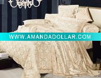 Wholesale 100% cotton jacquard bedding set
