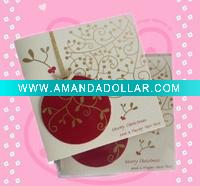 Wholesale Promotional delicate Christmas cards