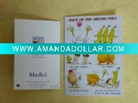 Christmas greeting card size 146*110mm or your requirement