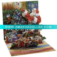 Wholesale 2012 fashion fancy christmas greeting card