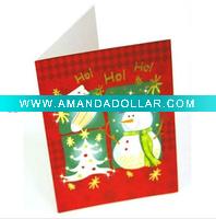 Wholesale various design flashing merry christmas card