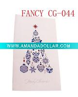 Christmas card with christmas tree
