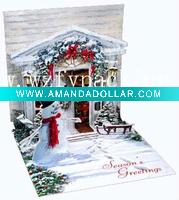 Wholesale DIY high quality christmas greeting card